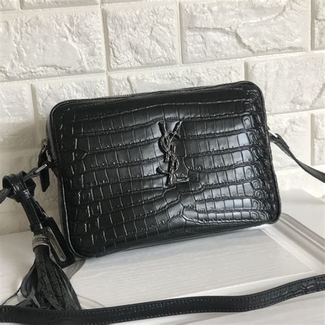 reversable ysl bag|YSL crocodile crossbody bag.